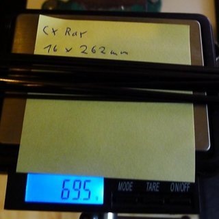 Gewicht Sapim Speiche CX Ray 262mm, 16 Stück