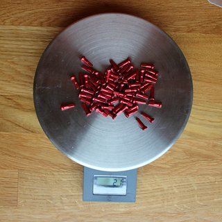 Gewicht Sapim Speichennippel Polyax Alu 64x, 2mm, 14mm