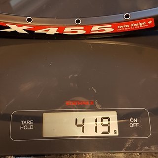 Gewicht DT Swiss Felge X 455 Disc 26" / 32 Loch