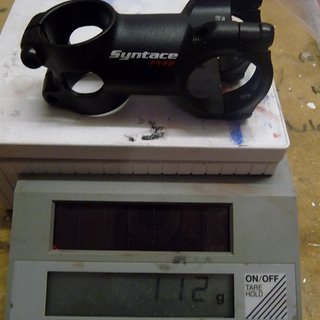 Gewicht Syntace Vorbau Force 149  31.8mm, 60mm, 6°