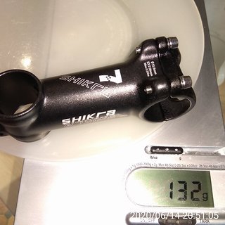 Gewicht XLC Vorbau Shikra Ultraleicht Alu-Vorbau 90 mm, 7°, 31,8