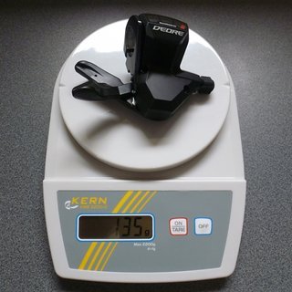 Gewicht Shimano Schalthebel Deore SL-M590 9-fach