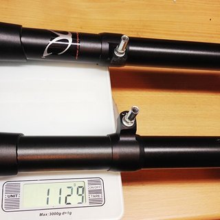 Gewicht eXotic Starrgabel Rigid  CC-F0C25 26", 1", 240mm