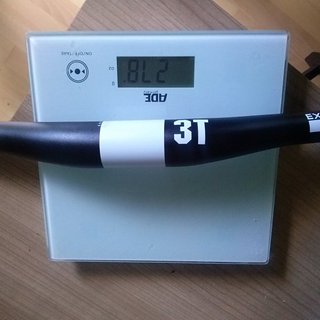 Gewicht 3T Lenker Flat Bar Extendo Pro sw 740mm 12°/0° 31,8