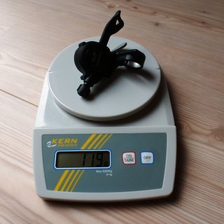 Gewicht Shimano Schalthebel XT SL-M770 9-fach