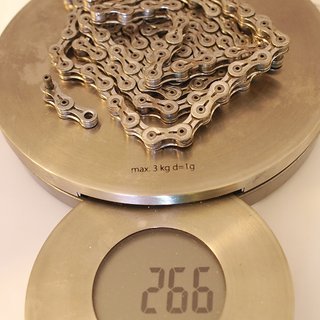 Gewicht KMC Chain Kette X 9 SL Silber 116 Glieder