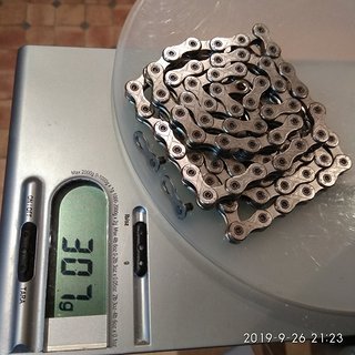 Gewicht KMC Chain Kette e1 silver 110 links