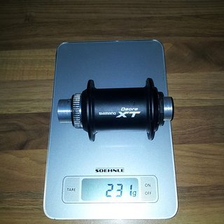 Gewicht Shimano Nabe XT HB-M776 110mm/20, 32-Loch