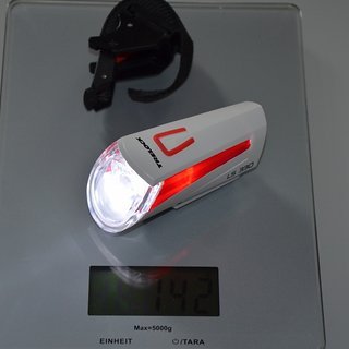 Gewicht Trelock Beleuchtung LS 330 Vorne (inkl. Batterien) -