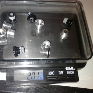 Gewicht Shimano Kettenblattschrauben XF FC-M780 (Set) 