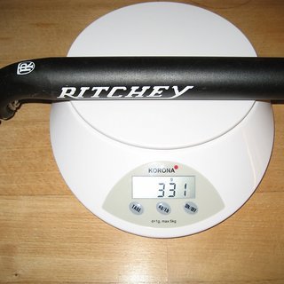 Gewicht Ritchey Sattelstütze Comp 31,6 x 350