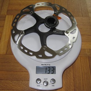 Gewicht Shimano Bremsscheibe XTR SM-RT98M 180mm