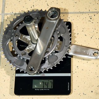 Gewicht Shimano Kurbelgarnitur FC-R700 172.5mm, 34/50Z