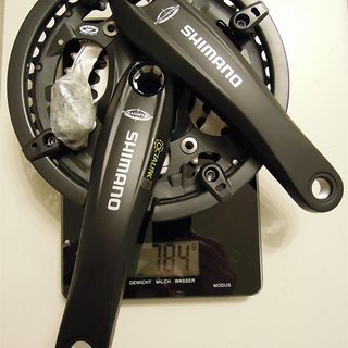 Gewicht Shimano Kurbelgarnitur Deore FC-M521 175mm, 22/32/44Z