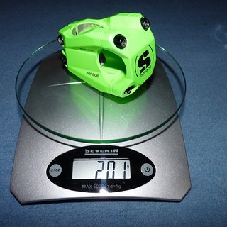 Gewicht Sixpack Vorbau Menace OS 31.8mm, 40mm, 15°
