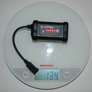 Gewicht Lupine Beleuchtung SmartCore Akku 2.7 Ah
