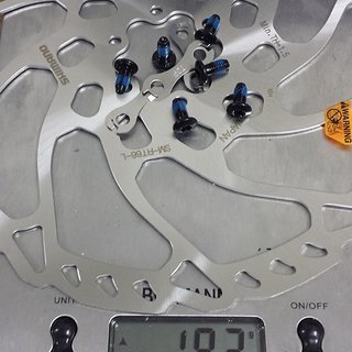 Gewicht Shimano Bremsscheibe SM-RT66L 203