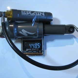 Gewicht Specialized Dämpfer Brain AFR (Stumpjumper Carbon Pro 2009)  122mm