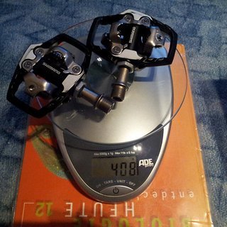 Gewicht Shimano Pedale (Klick) XT PD-M785 Trail 