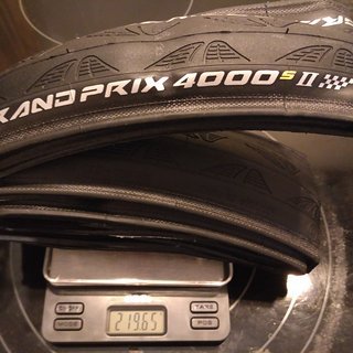 Gewicht Continental Reifen Grand Prix 4000 S II 700-25C, 25-622
