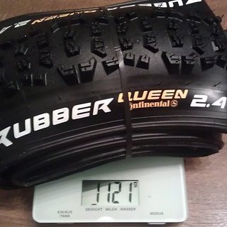 Gewicht Continental Reifen Rubber Queen UST 26x2.4", 60-559