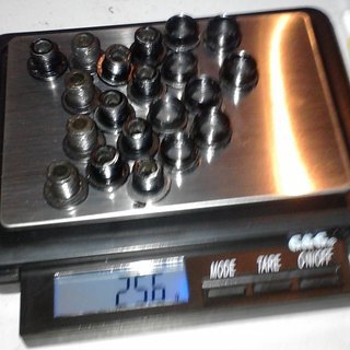 Gewicht Shimano Kettenblattschrauben XTR FC-M960 (Set) 