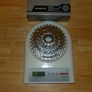 Gewicht Shimano Kassette Alivio CS-HG51-8 8-fach, 11-32Z