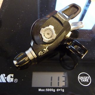 Gewicht SRAM Schalthebel X9 Trigger 9-fach
