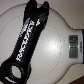 Gewicht Race Face Vorbau Evolve XC 31.8mm, 110mm, 6°