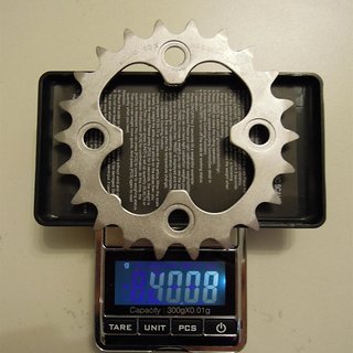 Gewicht Shimano Kettenblatt Deore FC-M521 64mm, 22Z