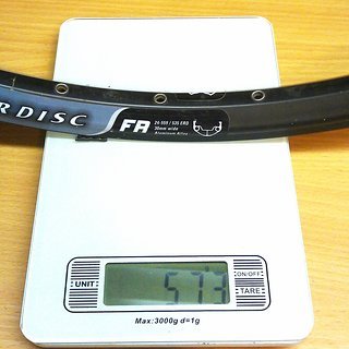 Gewicht WTB Felge LaserDisc FR  26", 559x24, 32 L