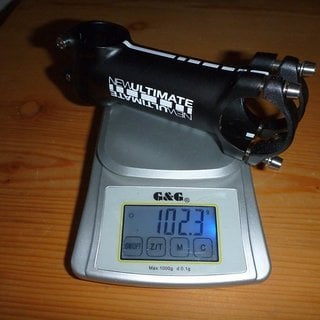 Gewicht New Ultimate Vorbau Evo 7050 Ti Bolt 31.8mm, 100mm, 6°