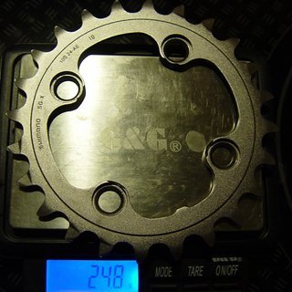 Gewicht Shimano Kettenblatt XTR FC-M980 64mm, 24Z