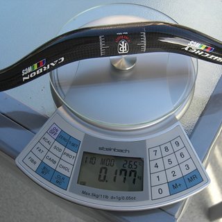 Gewicht Ritchey Lenker WCS Carbon Rizer 31.8mm, 660mm
