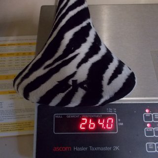 Gewicht Kore Sattel Retro Rail Zebra 