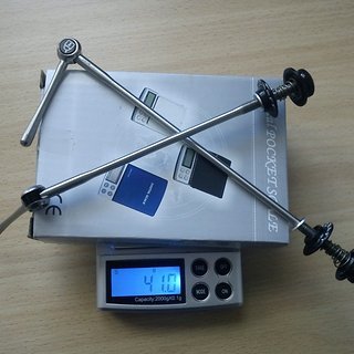Gewicht Procraft Schnellspanner Pro SL 100mm, 135mm