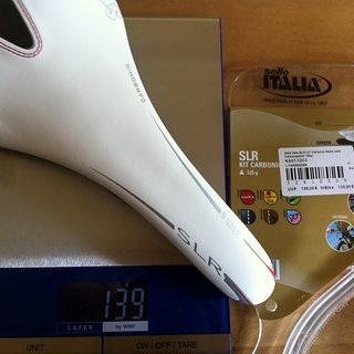 Gewicht Selle Italia Sattel SLR Kit Carbonio 