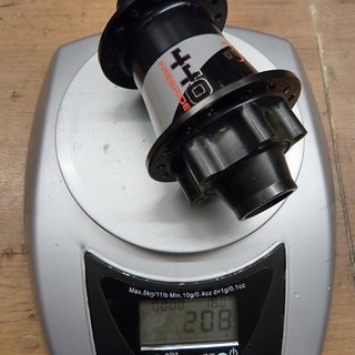 Gewicht DT Swiss Nabe 440 Freeride 110mm/20, 32-Loch