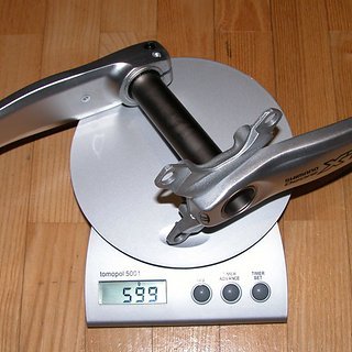 Gewicht Shimano Kurbel XT FC-M760 175mm, 68/73mm, HTII