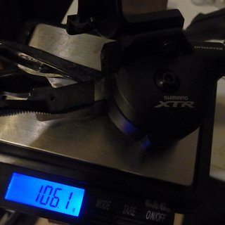 Gewicht Shimano Schalthebel XTR SL-M9000-I 11-fach, I-Spec II