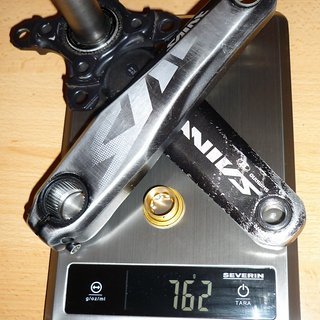 Gewicht Shimano Kurbel Saint FC-M815-1 170mm, 83mm