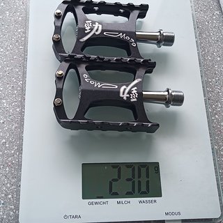Gewicht Wellgo Pedale (Platform) M079 XC  100.8x60x24.4mm