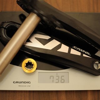 Gewicht Shimano Kurbel Saint FC-M815 165mm, 83mm