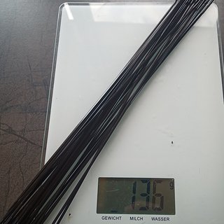 Gewicht Sapim Speiche CX-Ray 288mm, J-Bend