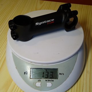 Gewicht Syntace Vorbau Force 139 25.4mm, 90mm, 6°