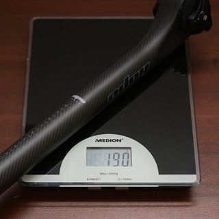 Gewicht Hope Sattelstütze Carbon 350 mm, 27,2 mm