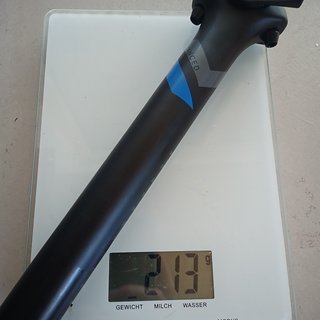 Gewicht Newmen Sattelstütze Advanced Carbon  31,6mm; 400mm