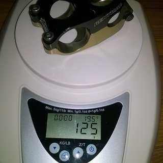 Gewicht Renthal Vorbau Duo Stem 31,8mm, 40mm, 10°