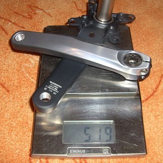 Gewicht Shimano Kurbel XTR FC-M980 170mm