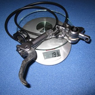 Gewicht Shimano Scheibenbremse XTR BR-M9100 VR, 1000mm